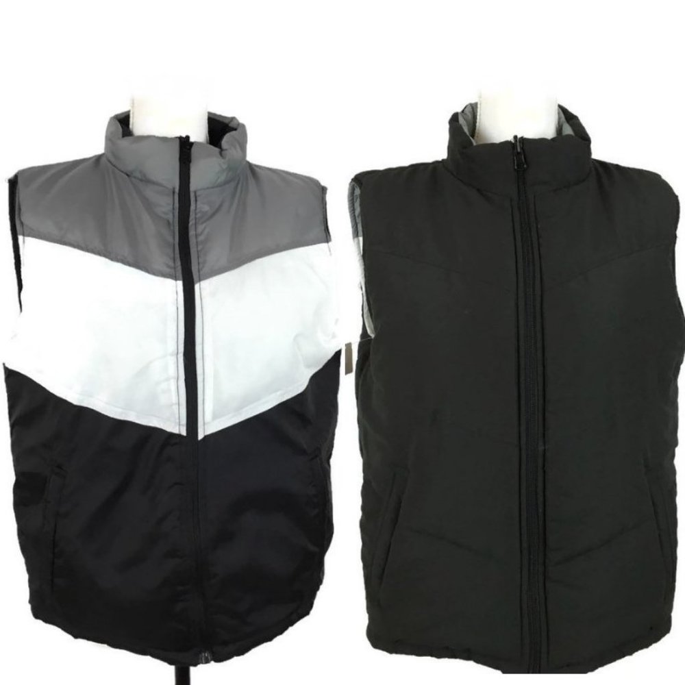 Stitch Trend Women Puff Vest Size Large Reversable